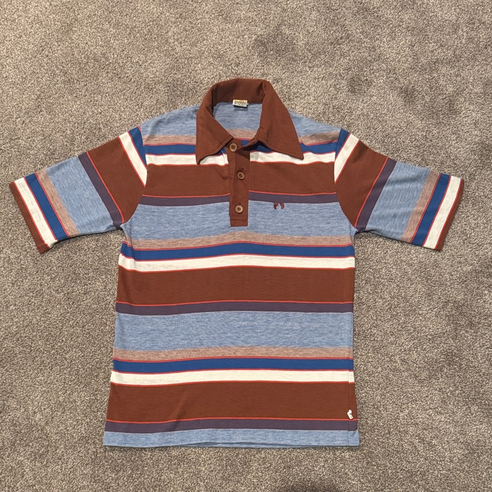 Hang Ten 70’s Vintage Striped Polo